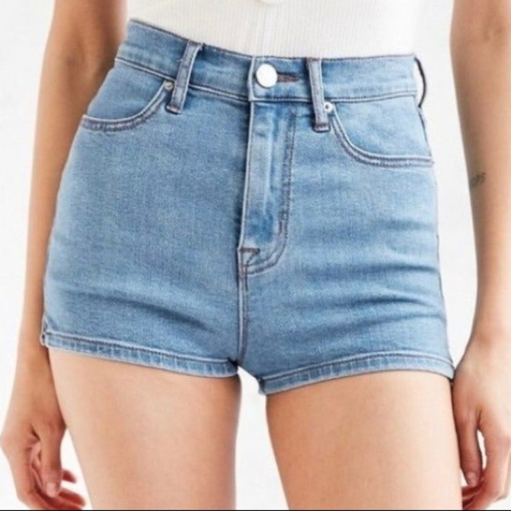 Super High Rise Denim Shorts
